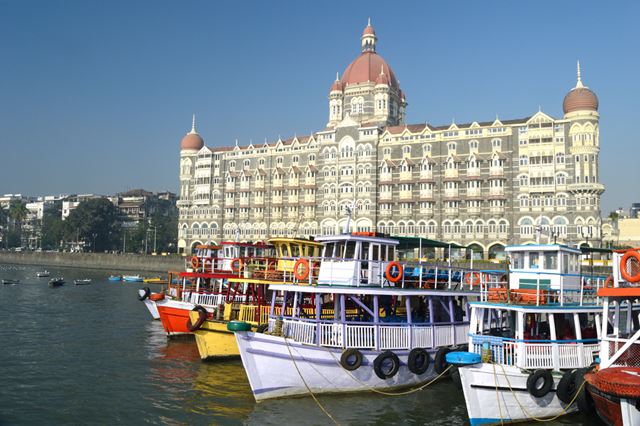 Cruise boats at the Gateway of India, Mumbai